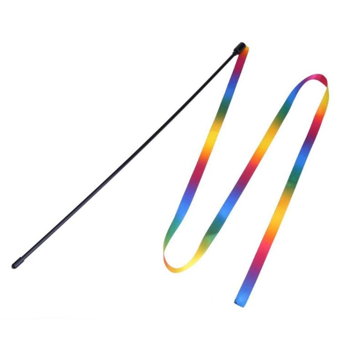 Giocattolo per gatti Striscia di stoffa arcobaleno Bastone per gatti divertente, Rainbow Cloth Strip