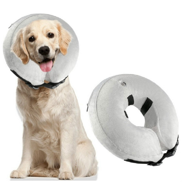 Collare per animali domestici gonfiabile Collare protettivo caldo per la cura delle ferite, S, M, L