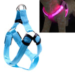 Guinzaglio per pettorina per cani e gatti in nylon con luce a LED a doppia faccia, XS, S, M, L, XL