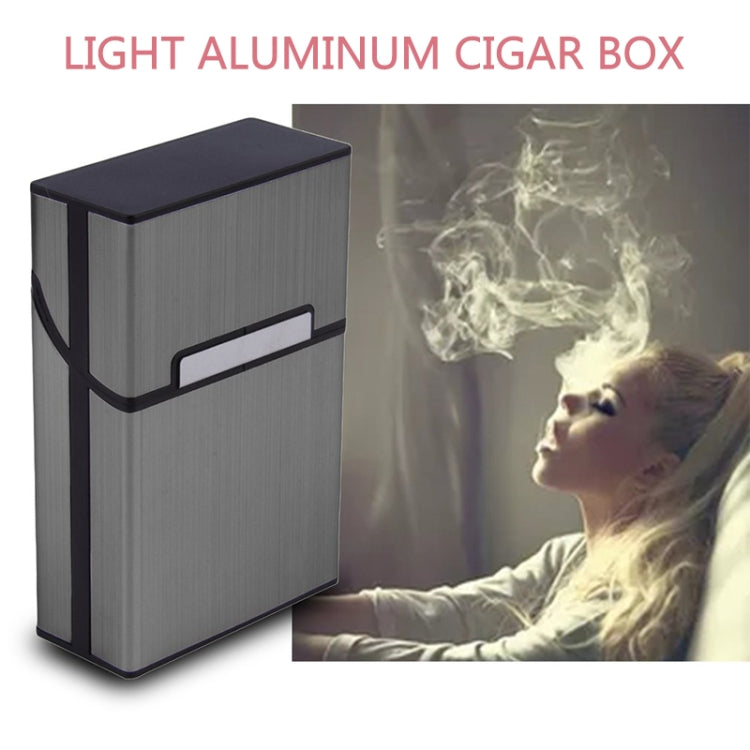 Portasigarette in alluminio per sigari, porta tabacco, scatola tascabile, contenitore per fumatori