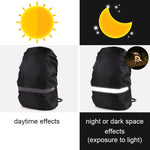 Borsa a tracolla ultraleggera portatile con copertura antipioggia per zaino antipolvere riflettente leggero, XS, S, M, L