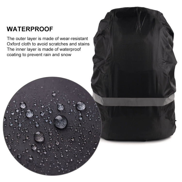Borsa a tracolla ultraleggera portatile con copertura antipioggia per zaino antipolvere riflettente leggero, XL