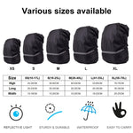 Borsa a tracolla ultraleggera portatile con copertura antipioggia per zaino antipolvere riflettente leggero, XL
