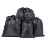 Borsa portaoggetti da viaggio impermeabile in nylon portatile da 10 pezzi Borsa portaoggetti per abbigliamento con tasca a fascio con coulisse, 20cmx30cm, 27cmx34cm, 34cmx39cm, 46cmx57cm