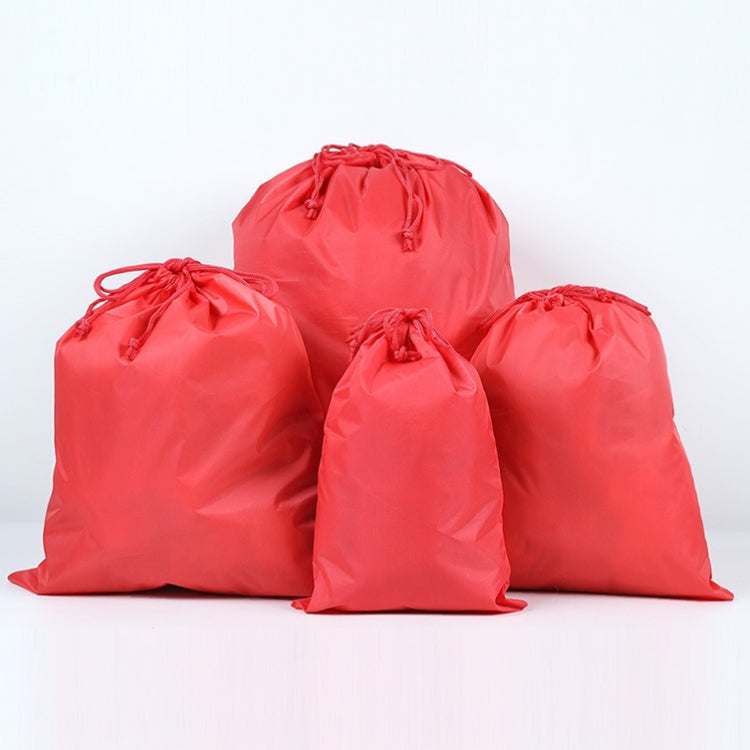Borsa portaoggetti da viaggio impermeabile in nylon portatile da 10 pezzi Borsa portaoggetti per abbigliamento con tasca a fascio con coulisse, 20cmx30cm, 27cmx34cm, 34cmx39cm, 46cmx57cm