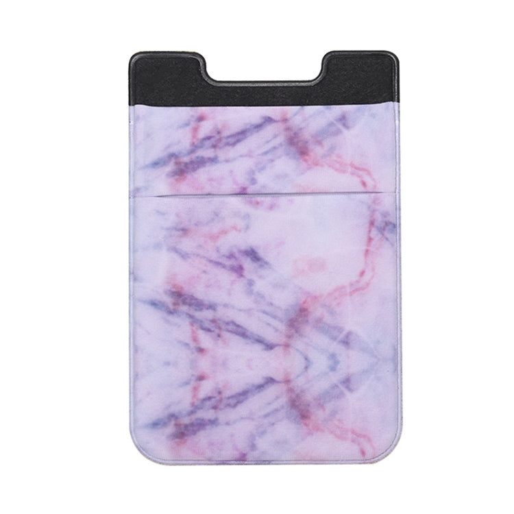 Clip adesiva per telefono con porta carte in plastica elasticizzato per strada con motivo in marmo