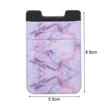 Clip adesiva per telefono con porta carte in plastica elasticizzato per strada con motivo in marmo