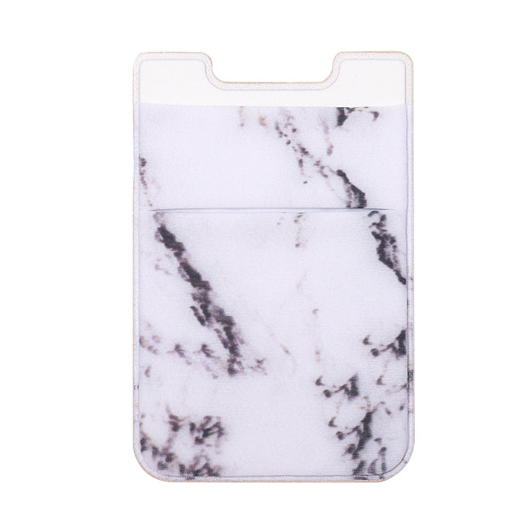 Clip adesiva per telefono con porta carte in plastica elasticizzato per strada con motivo in marmo