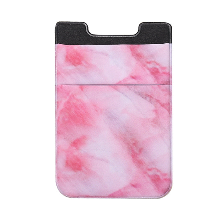 Clip adesiva per telefono con porta carte in plastica elasticizzato per strada con motivo in marmo