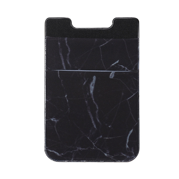 Clip adesiva per telefono con porta carte in plastica elasticizzato per strada con motivo in marmo