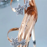 Scarpe da sposa sexy con sandali con tacco alto e stella a cinque punte aperte, 34, 35, 36, 37, 38, 39, 40