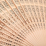 Ventaglio pieghevole in legno profumato stile antico da 2 pezzi, 8 inch