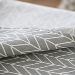 Tovaglia in lino di cotone geometrico fresco e letterario Tovaglia da scrivania rettangolare con freccia grigia, 60x60cm, 90x90cm, 100x140cm, 140x140cm, 140x160cm, 140x180cm, 140x200cm, 140x220cm, 140x250cm