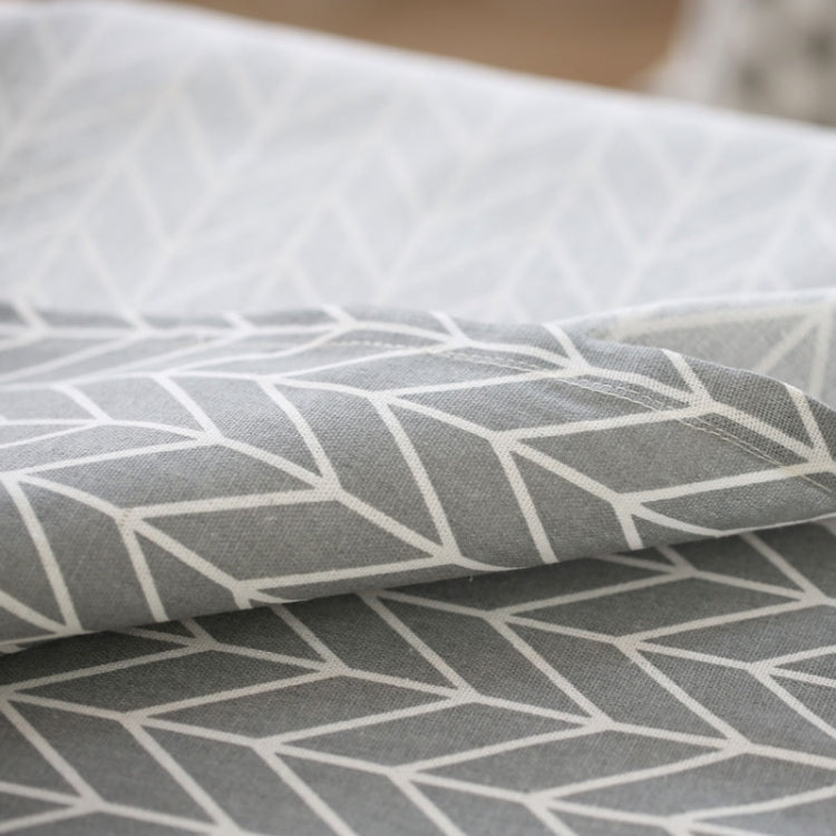 Tovaglia in lino di cotone geometrico fresco e letterario Tovaglia da scrivania rettangolare con freccia grigia, 60x60cm, 90x90cm, 100x140cm, 140x140cm, 140x160cm, 140x180cm, 140x200cm, 140x220cm, 140x250cm