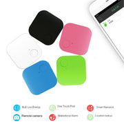 Dispositivo antismarrimento portatile Mini Square Allarme portachiavi antifurto remoto Bluetooth intelligente