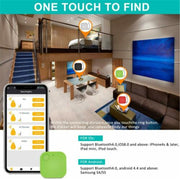 Dispositivo antismarrimento portatile Mini Square Allarme portachiavi antifurto remoto Bluetooth intelligente