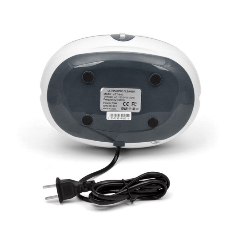 VGT-800 Aspirapolvere a basso rumore da 600 ml Pulitore ad ultrasuoni con serbatoio SUS304 per orologio da vista per gioielli domestici, UK Plug, EU Plug, US Plug