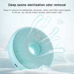 Deodorante per ozono anionico per auto domestica con purificatore d'aria elettrico a ciambella portatile