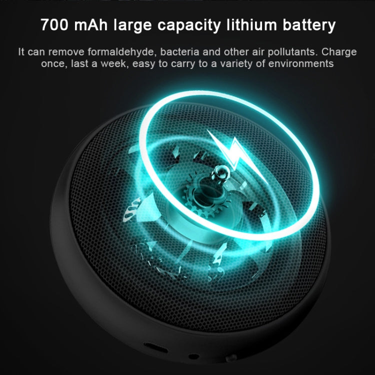 Deodorante per ozono anionico per auto domestica con purificatore d'aria elettrico a ciambella portatile