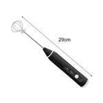 Frullino per le uova elettrico da cucina, miscelatore per caffè al latte, mini miscelatore con manico in acciaio inossidabile, Handle Mixer