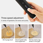 Frullino per le uova elettrico da cucina, miscelatore per caffè al latte, mini miscelatore con manico in acciaio inossidabile, Handle Mixer