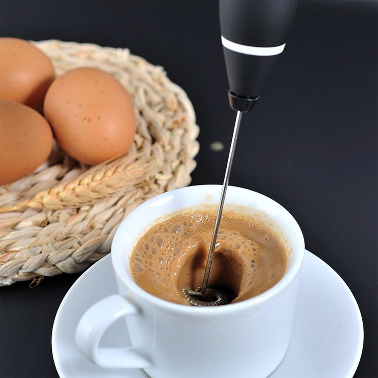Frullino per le uova elettrico da cucina, miscelatore per caffè al latte, mini miscelatore con manico in acciaio inossidabile, Handle Mixer