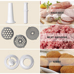 MGB -120A 250W Elettrico Domestico Multi-funzione In Acciaio Inox Cucina Salsiccia Torsione Macchina Tritacarne, MGB -120A White, MGB -120A Black