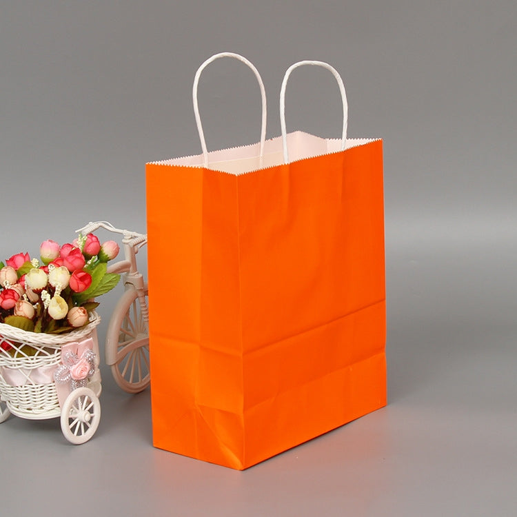 10 sacchetti eleganti in carta Kraft con manici per matrimoni/feste di compleanno/gioielli/vestiti, 16x22x8cm, 22x27x11cm, 12x15x6cm, 26x33x12cm