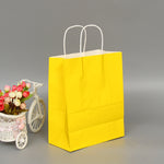 10 sacchetti eleganti in carta Kraft con manici per matrimoni/feste di compleanno/gioielli/vestiti, 16x22x8cm, 22x27x11cm, 12x15x6cm, 26x33x12cm