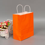 10 sacchetti eleganti in carta Kraft con manici per matrimoni/feste di compleanno/gioielli/vestiti, 16x22x8cm, 22x27x11cm, 12x15x6cm, 26x33x12cm
