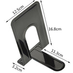 Organizzatore da tavolo con supporto per libri antiscivolo, semplice telaio di supporto per fermalibri in metallo da 2 pezzi