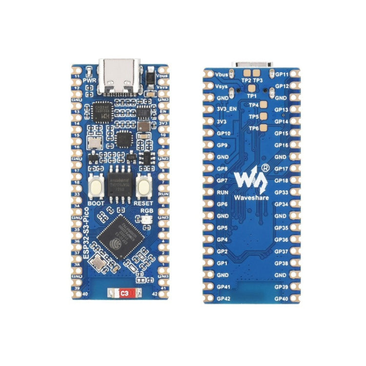 Microcontroller Waveshare ESP32-S3, scheda di sviluppo Wi-Fi da 2,4 GHz Processore dual-core, 23803