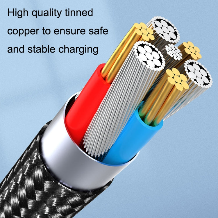 Cavo dati di ricarica rapida magnetico rotante CC57 da 540 gradi, 1m + Micro USB + Red, 2m + Micro USB + Red, 1m + Micro USB + Black, 2m + Micro USB + Black
