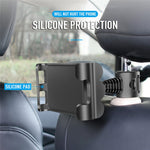 Staffa universale regolabile per supporto per tablet per auto, staffa per sedile posteriore per tablet da 4-11 pollici