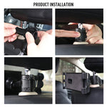 Staffa universale regolabile per supporto per tablet per auto, staffa per sedile posteriore per tablet da 4-11 pollici