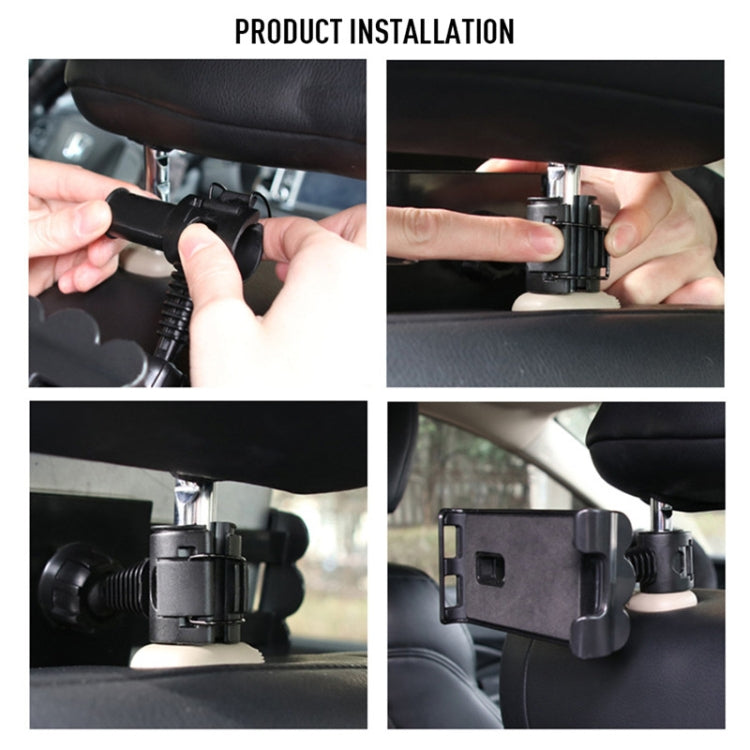 Staffa universale regolabile per supporto per tablet per auto, staffa per sedile posteriore per tablet da 4-11 pollici