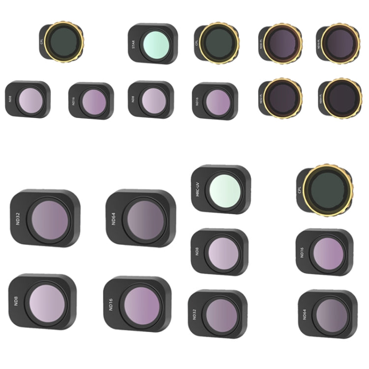 JSR per filtri fotocamera Mini 3 Pro, 3 In 1 CPL+ND8+ND16, 4 In 1 Star+CPL+ND8+ND16, 4 In 1 ND8+ND16+ND32+ND64, 4 In 1 ND8-PL+ND16-PL+ND32-PL+ND64-PL, 6 In 1 UV+CPL+ND8+ND16+ND32+ND64