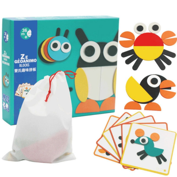 Puzzle Montessori in legno per bambini 4-6 anni
