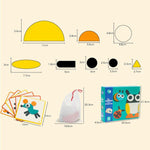 Puzzle Montessori in legno per bambini 4-6 anni