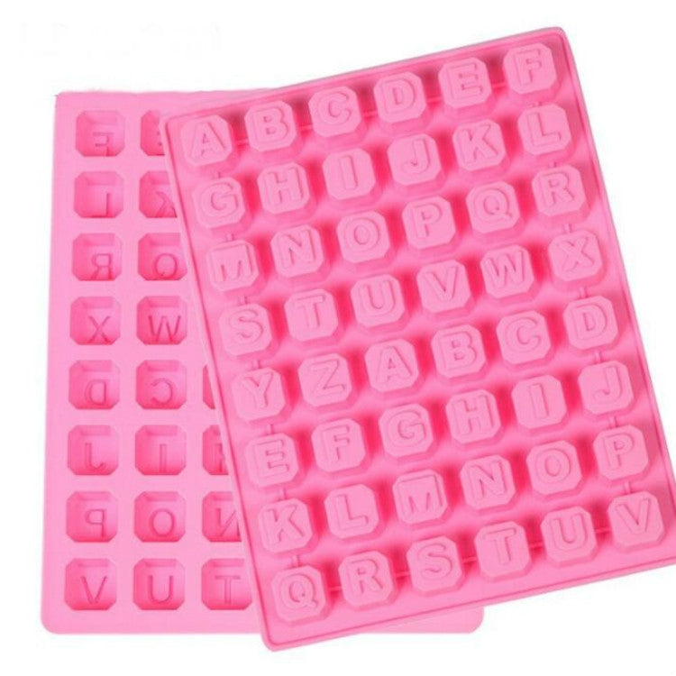 Stampo per cioccolato in silicone con alfabeto inglese a forma di stelle. Stampo per sapone fatto a mano con ghiaccio fai da te, Stars Shape English Alphabet