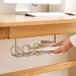 Rastrelliera per cavi, fondo del tavolo, cestino sospeso, scaffale per organizzare il rack di stoccaggio per schede cavi plug-in