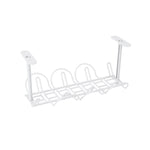 Rastrelliera per cavi, fondo del tavolo, cestino sospeso, scaffale per organizzare il rack di stoccaggio per schede cavi plug-in