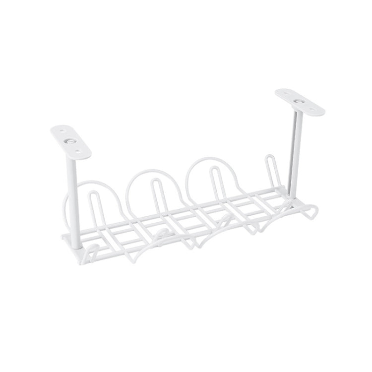 Rastrelliera per cavi, fondo del tavolo, cestino sospeso, scaffale per organizzare il rack di stoccaggio per schede cavi plug-in