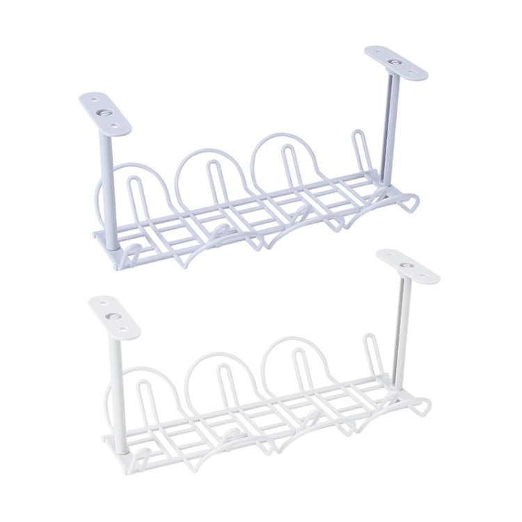 Rastrelliera per cavi, fondo del tavolo, cestino sospeso, scaffale per organizzare il rack di stoccaggio per schede cavi plug-in