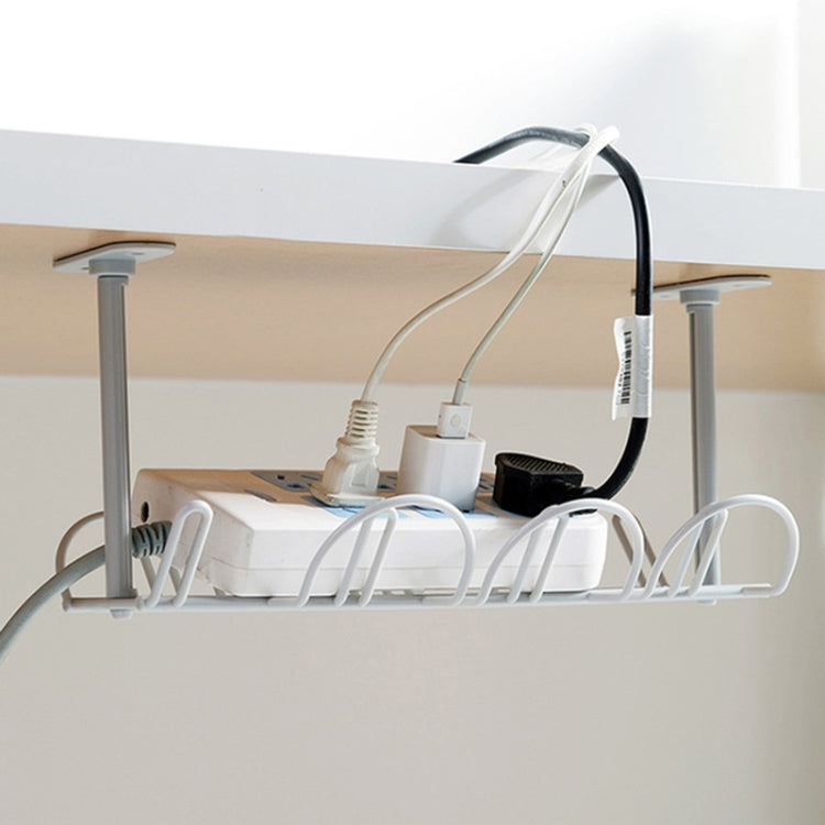 Rastrelliera per cavi, fondo del tavolo, cestino sospeso, scaffale per organizzare il rack di stoccaggio per schede cavi plug-in