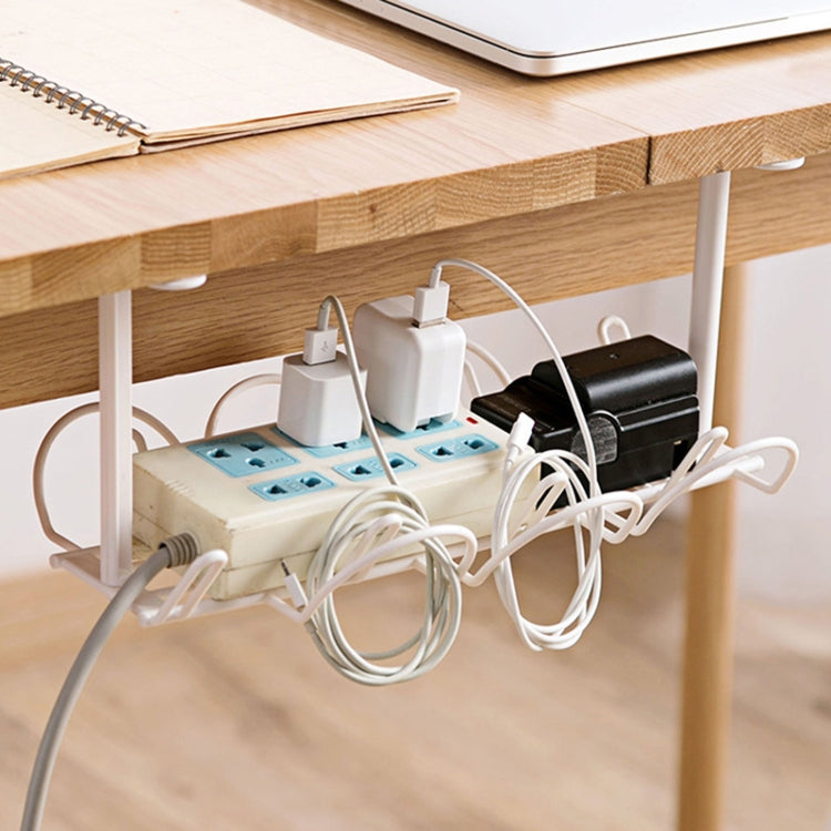 Rastrelliera per cavi, fondo del tavolo, cestino sospeso, scaffale per organizzare il rack di stoccaggio per schede cavi plug-in