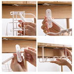 Rastrelliera per cavi, fondo del tavolo, cestino sospeso, scaffale per organizzare il rack di stoccaggio per schede cavi plug-in