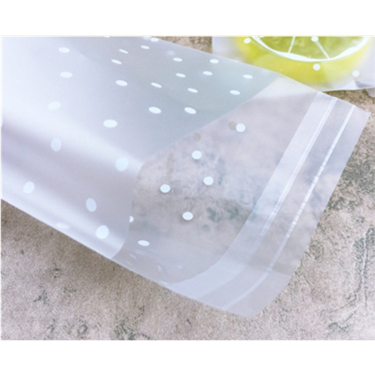 Sacchetti di cellophane trasparente in plastica da 100 pezzi Sacchetti regalo per biscotti con caramelle a pois con sacchetti autoadesivi fai-da-te Celofan per la festa, 5.5x5.5cm, 7x7cm, 8x10cm, 10x10cm, 10x15cm