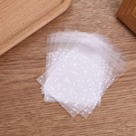 Sacchetti di cellophane trasparente in plastica da 100 pezzi Sacchetti regalo per biscotti con caramelle a pois con sacchetti autoadesivi fai-da-te Celofan per la festa, 5.5x5.5cm, 7x7cm, 8x10cm, 10x10cm, 10x15cm