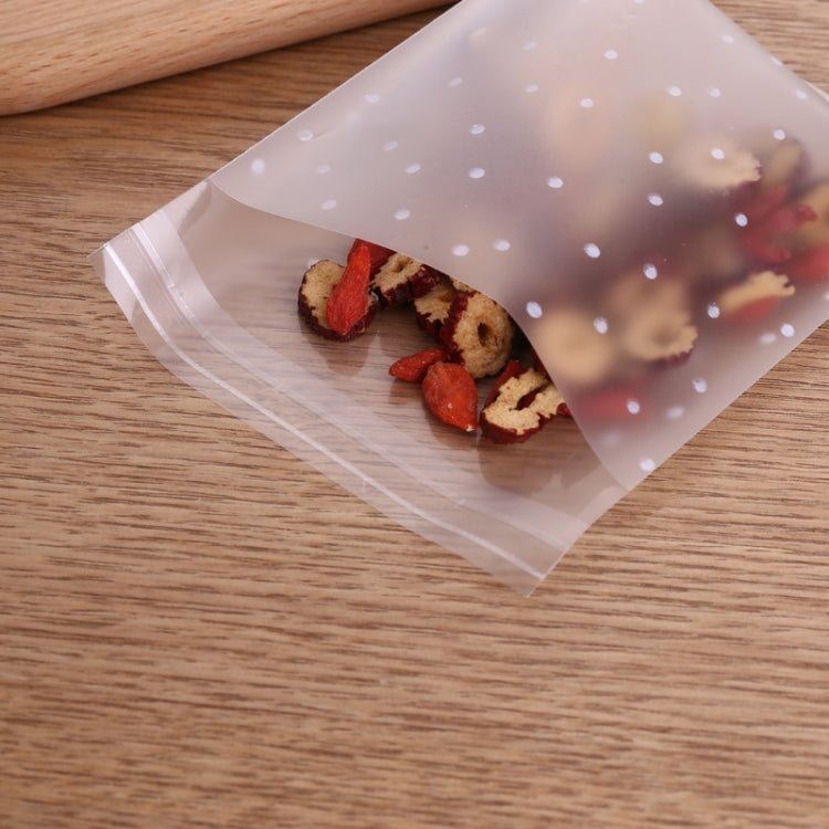 Sacchetti di cellophane trasparente in plastica da 100 pezzi Sacchetti regalo per biscotti con caramelle a pois con sacchetti autoadesivi fai-da-te Celofan per la festa, 5.5x5.5cm, 7x7cm, 8x10cm, 10x10cm, 10x15cm